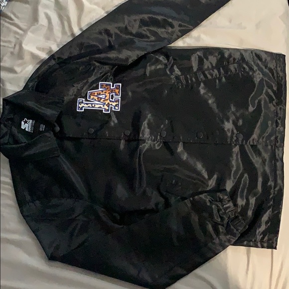 *STARTER* COACH JACKET. BLACK BLACK EDITION. - Picture 1 of 7
